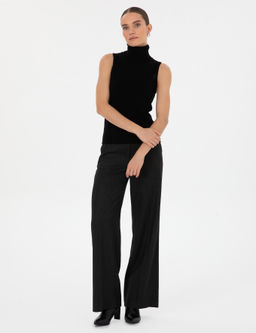 Siyah Slim Fit Kazak