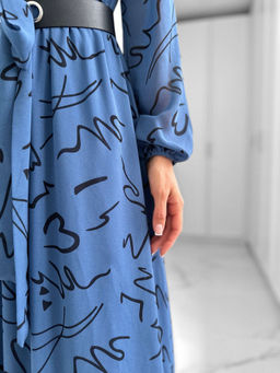 Платье Кэсси (синий) - Nadi bordo фото 3