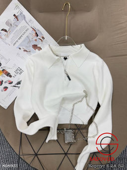 Базовый укороченный лонгслив из лапши - Bruno фото 11