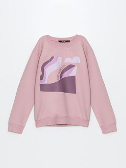 Bisiklet Yaka K?z ?ocuk Sweatshirt