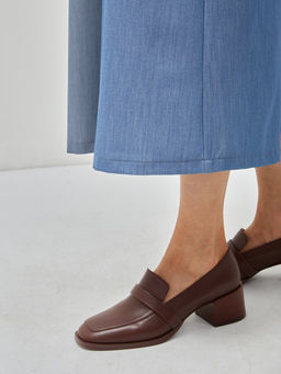 Комбинезон с брюками-кюлотами из костюмной однотонной джинсовой ткани - Tantino фото 7