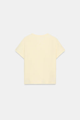 CAMISETA ALGOD?N MANGA CORTA / Amarillo - Zara фото 6