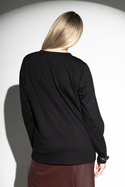 Лонгслив с V- образным вырезом