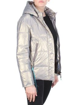 8262 SILVER Куртка демисезонная женская BAOFANI (100 гр. синтепон) - Фабричный китай фото 6