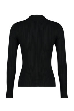 Ekru Merserize Gorunumlu Polo Yaka Fitilli Triko Kazak TWOAW21KZ0773 - Trendyolmilla фото 11