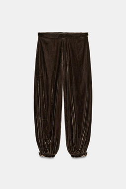VELVET TROUSERS ZW COLLECTION - Zara фото 8