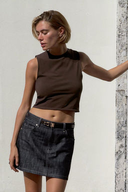 COTTON CROP TOP - Zara фото 4