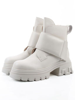 04-PAS148-2Z MILK Ботинки зимние женские (натуральная кожа, 100% шерсть)