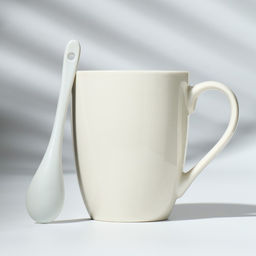 Кружка керамическая с ложкой Бабушка, 310 мл