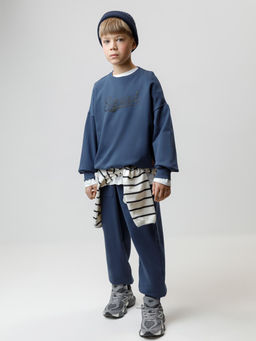 Брюки Crockid синий для мальчика хлопок