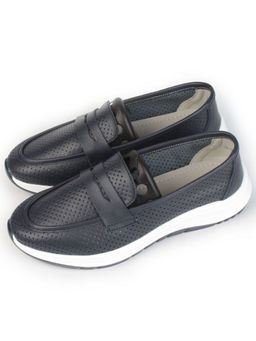 03-ZL-2081 NAVY Полуботинки женские (натуральная кожа)