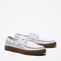 Мужские мокасины Timberland UnionWharf2.0EK+ 2EyeBoat белые  фото 3
