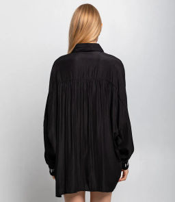 Рубашка #ОКТ115003, чёрный