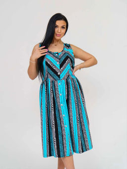 Сарафан женский, цвет черный синий