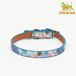 Ошейник Русалка, искусственная кожа, 31 х 1 см, микс цветов