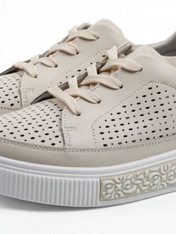 03-C322-2A BEIGE Полуботинки летние женские (натуральная кожа) - Фабричный китай фото 5