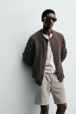 BERMUDA RELAXED FIT VISCOSA - LINO / rayas - Zara фото 6