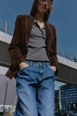 Z1975 RELAXED SLIM LOW-RISE JEANS - Zara фото 5