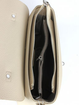 Сумка женская натуральная кожа GU 2066-99149, 1отд, плечевой ремень, молочный SALE 264145 - Adelia фото 3