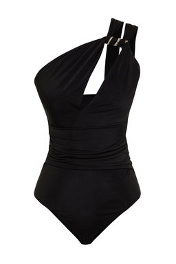 TRENDYOLMILLA X Zeynep Tosun Siyah Pencere Detayl? Orme Y?lan Aksesuarl? Body TCLSS24BD00003  фото 7