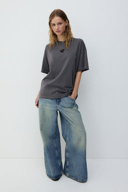 Camiseta oversize con motivo estampado - H&m фото 3
