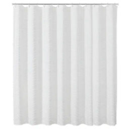 VAL NC-2-SC-1818 Штора для ванной комнаты, полиэстер, 180*180 см, фактурн., белый, BOTANIC FACTURE, шт