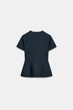 KNIT PEPLUM TOP - Zara фото 8