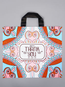 Цена за 50 шт. Пакет с петлевой ручкой "Узор" 35 х 30 х 8, см, 60 мкм