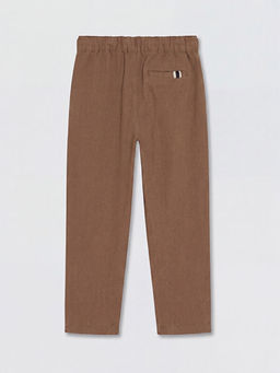 Loose Fit Erkek ?ocuk Keten Kar???ml? Pantolon