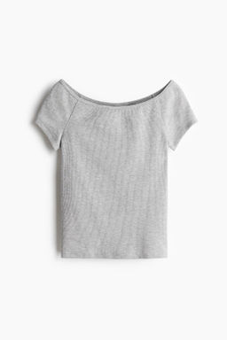 Top off-the-shoulder de canal? - H&m фото 2