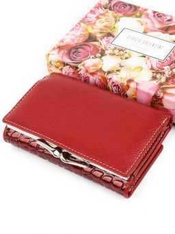 Маленький женский кожаный кошелек Sergio Valentini СВ 8134/1-004 фото 4