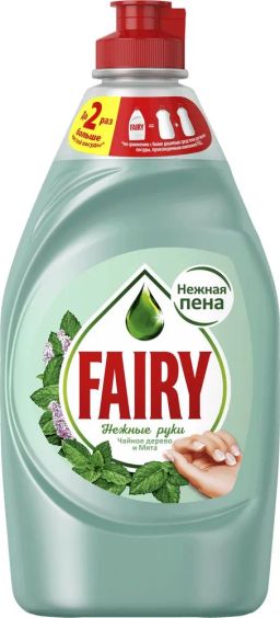 ФЕЙРИ ср-во д/мытья посуды 450мл Нежные Ручки Чайное дерево и Мята