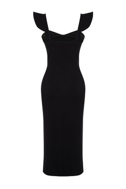 TRENDYOLMILLA Siyah Dokuma Elbise TPRSS24EL00134  фото 8