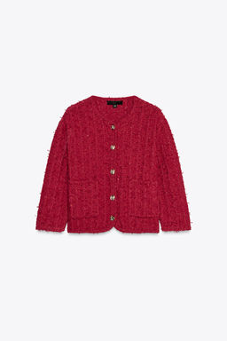 3/4 LENGTH SLEEVE KNIT CARDIGAN - Zara фото 5
