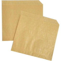 Пакет бумажный уголок 150х155 мм, 40 г/м2 полосатый крафт, 1800шт/уп