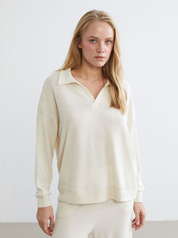 Polo Yaka Kad?n Pijama Tak?m?