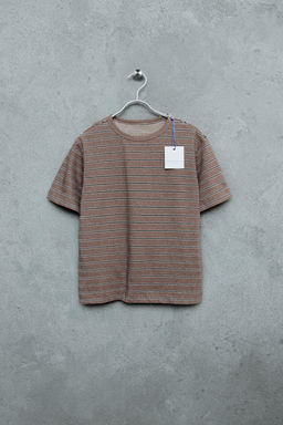 STORIESZ - CAMISETA RAYAS / Marr?n / Crudo