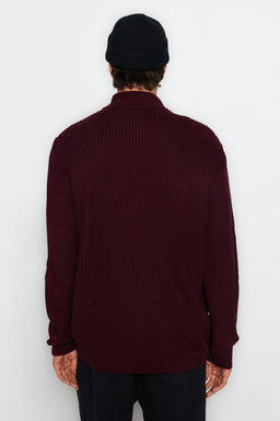 TRENDYOL MAN Indigo Casual Regular Yar?m Bal?kc? Yaka Duz Triko Kazak TMNAW22KZ1908 - Trendyolmilla фото 32