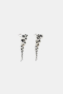 METAL BALL DANGLE EARRINGS - Zara фото 3