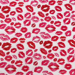 Цена за 2 шт. Бумага упаковочная крафт «Поцелуи», 2 листа 50×70 см