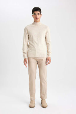 Длинные атласные брюки прямого кроя стандартного кроя - Defacto фото 6