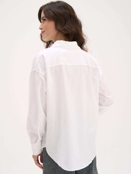 Рубашка из 100% хлопка "Молоко" женская