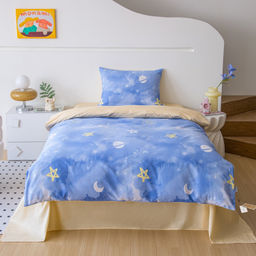 Комплект постельного белья на резинке Сатин Люкс KIDS 100% хлопок CDKR081 90*200*25;120*200*25;140*200*25;160*200*25;180*200*25 1.5 спальный 50-70 1 шт