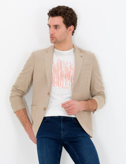 Светло-коричневая приталенная куртка - Cacharel фото 3