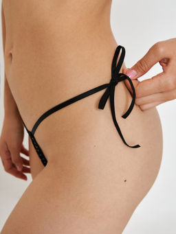 31204122245 Трусы стринги-бразилиано жен 3шт. Shushu черный - Infinity Lingerie фото 4