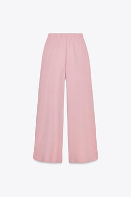 WASHED-EFFECT INTERLOCK TROUSERS - Zara фото 21