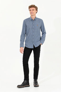 Мужские черные брюки из плотной ткани Неожиданная скидка в корзине