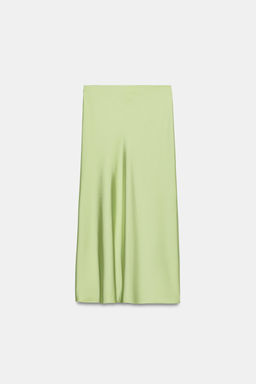 FALDA MIDI SATINADA / Verde manzana - Zara фото 6