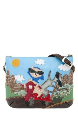 Сумка с аппликацией ДС-261-173 мокко