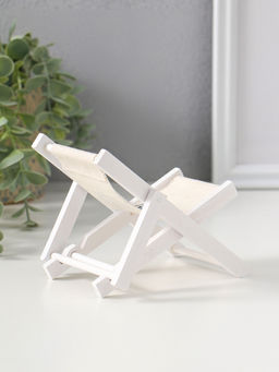 Сувенир дерево "Стул пляжный со штурвалом" 9х1х15,5 см